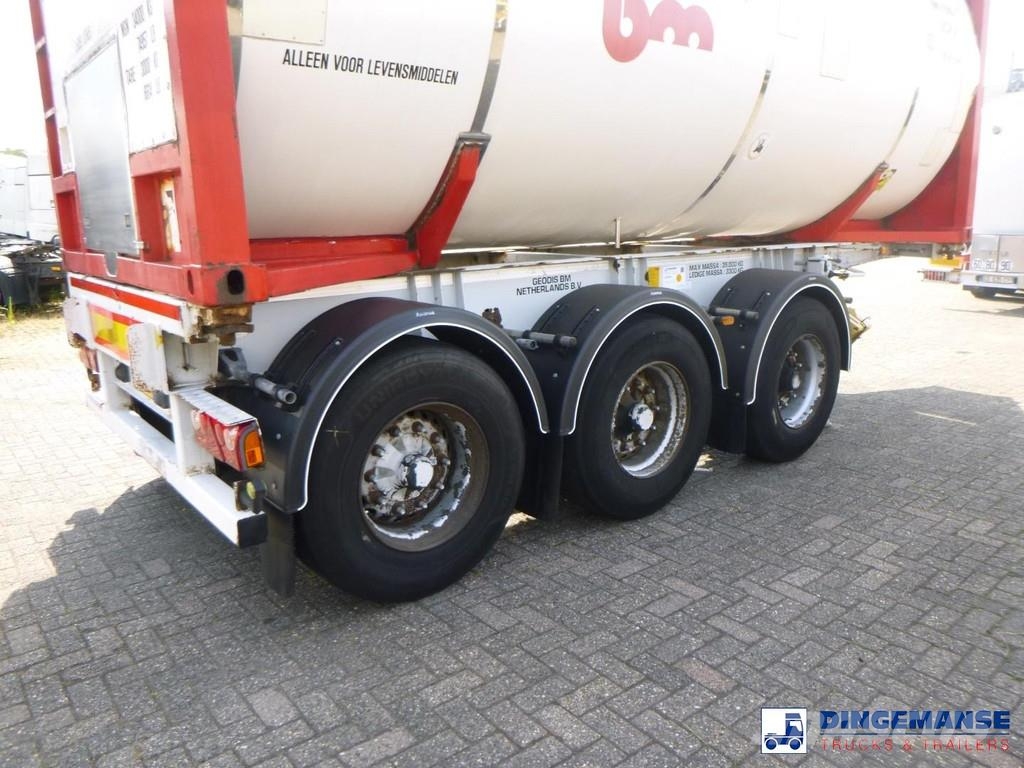 LAG 3-axle container trailer 20 ft Containerchassis