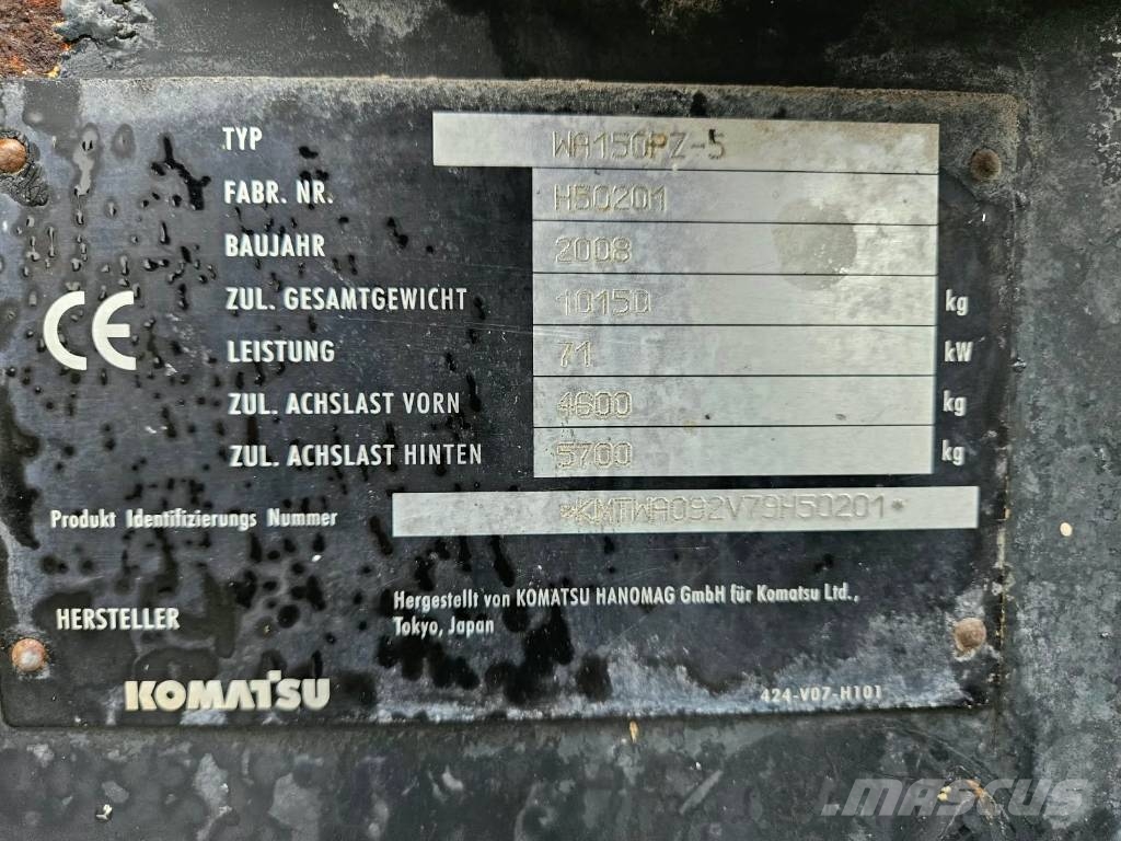 Komatsu WA 150 PZ - 5 Kolesni nakladalci
