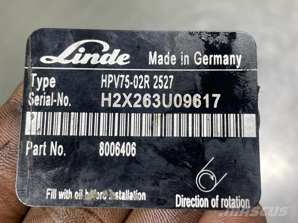 Atlas 8006406-Linde HPV75-02R-Drive pump/Fahrpumpe Hydraulique