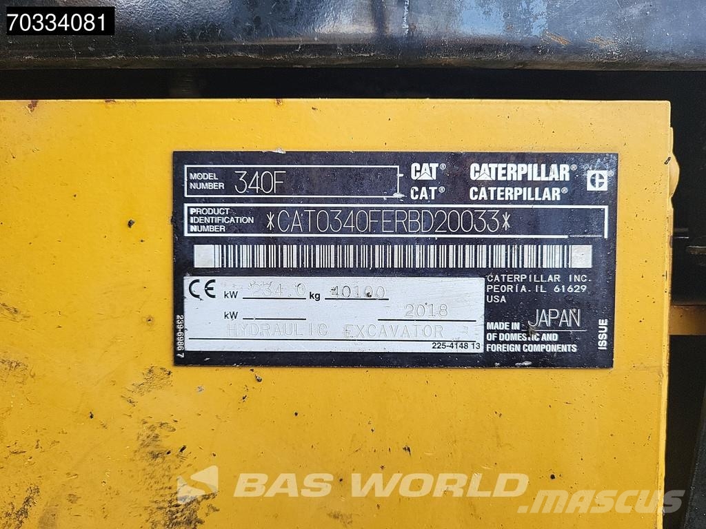 CAT 340 F Bagri goseničarji