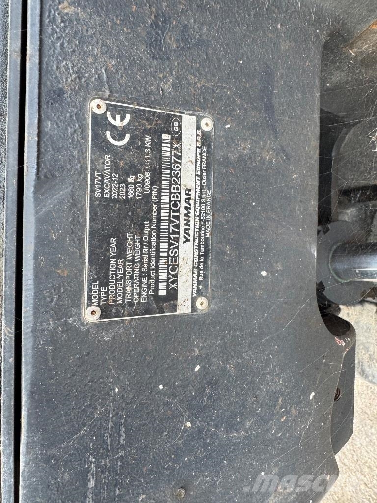 Yanmar SV17 (23677) Εκσκαφάκι (διαβολάκι) < 7t