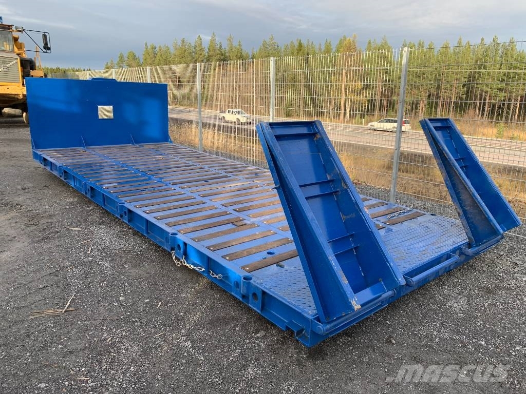 Lastväxlarflak Maskinflak 6,5m med lösa ramper Demonterbare/wirehejs