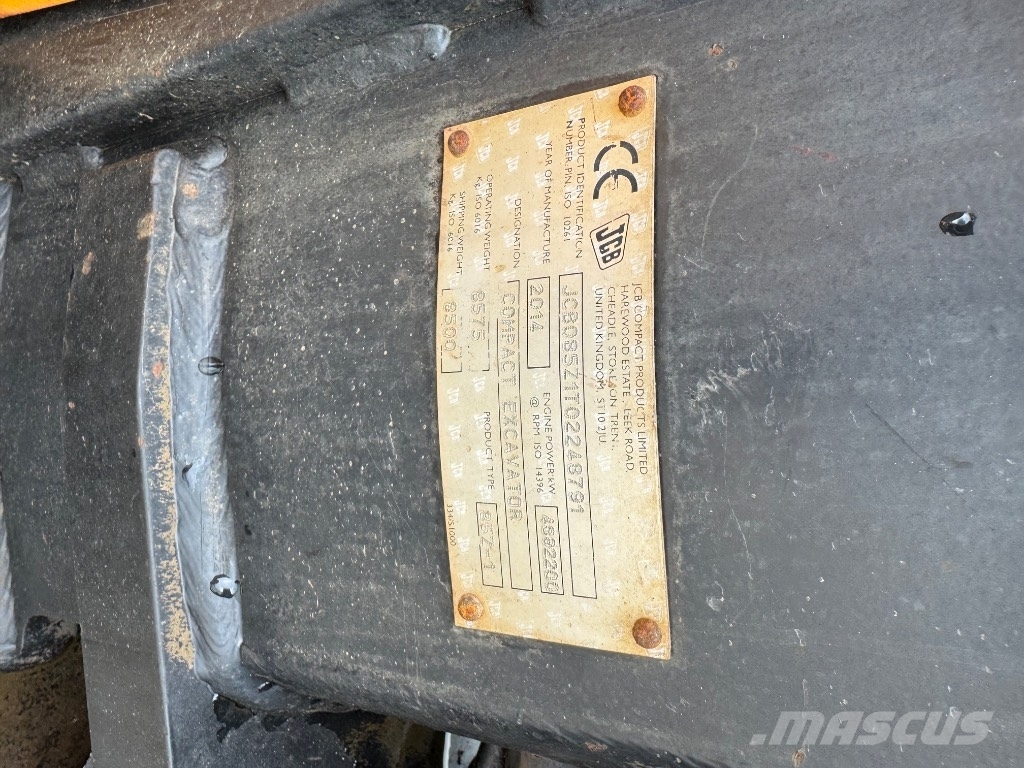 JCB 85Z-1 *RESERVED/RESERVEE Midigraafmachines 7t - 12t