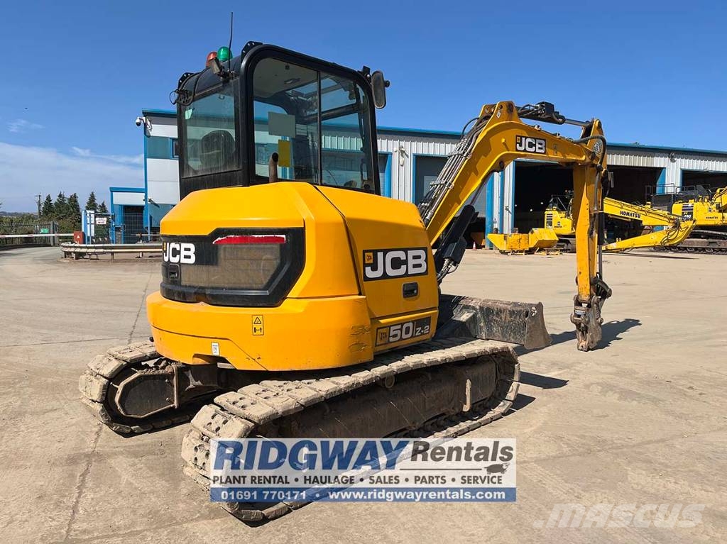 JCB 50 Z-2 Mini ekskavatörler, 7 tona dek
