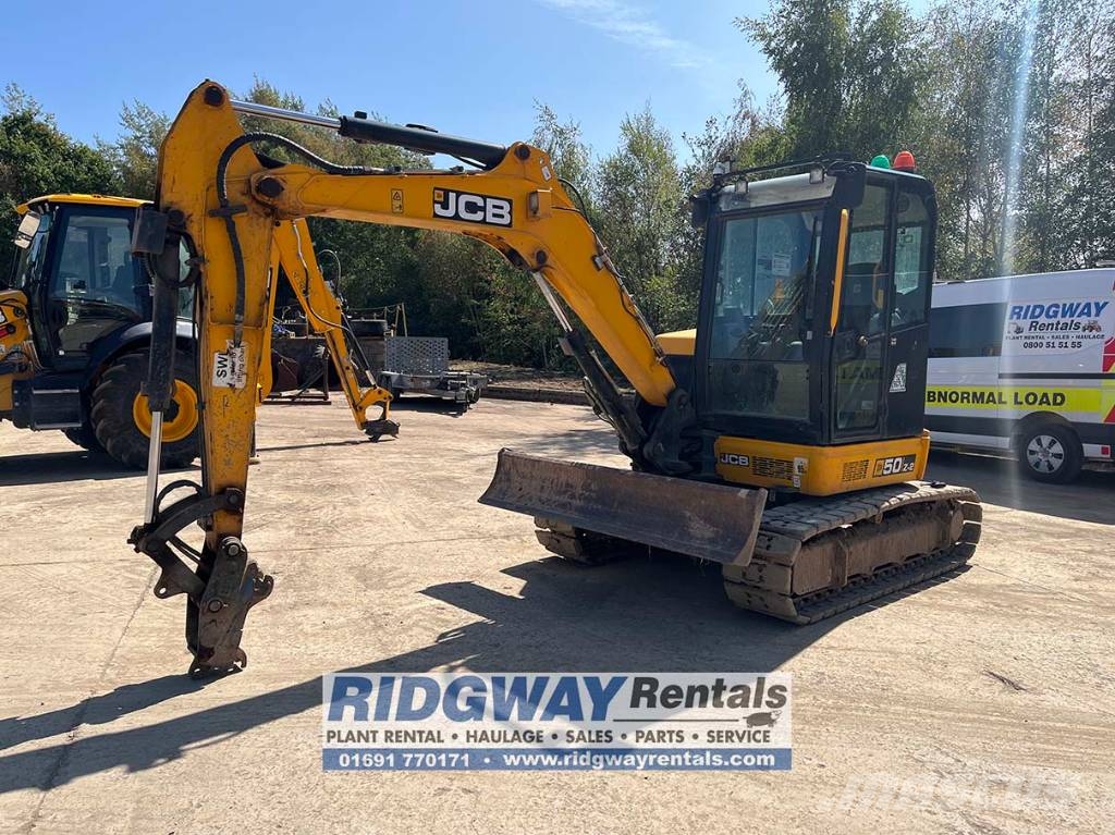 JCB 50 Z-2 Mini ekskavatörler, 7 tona dek