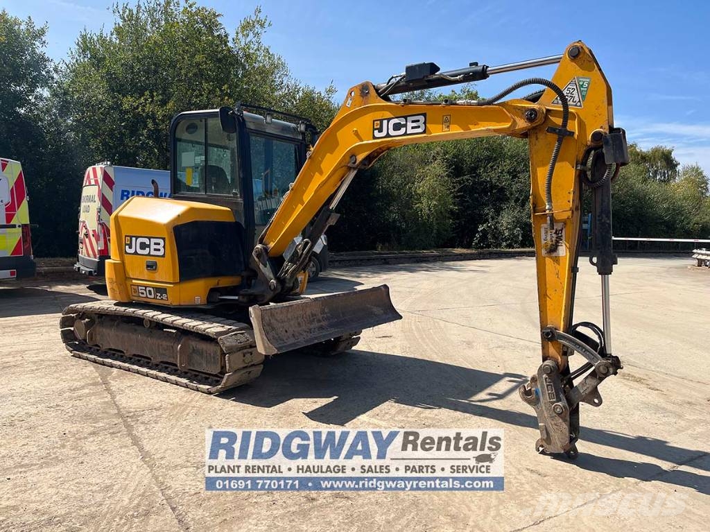 JCB 50 Z-2 Mini ekskavatörler, 7 tona dek