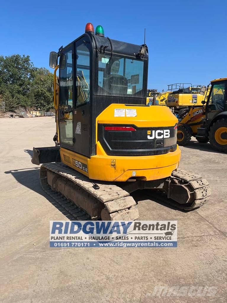 JCB 50 Z-2 Mini ekskavatörler, 7 tona dek