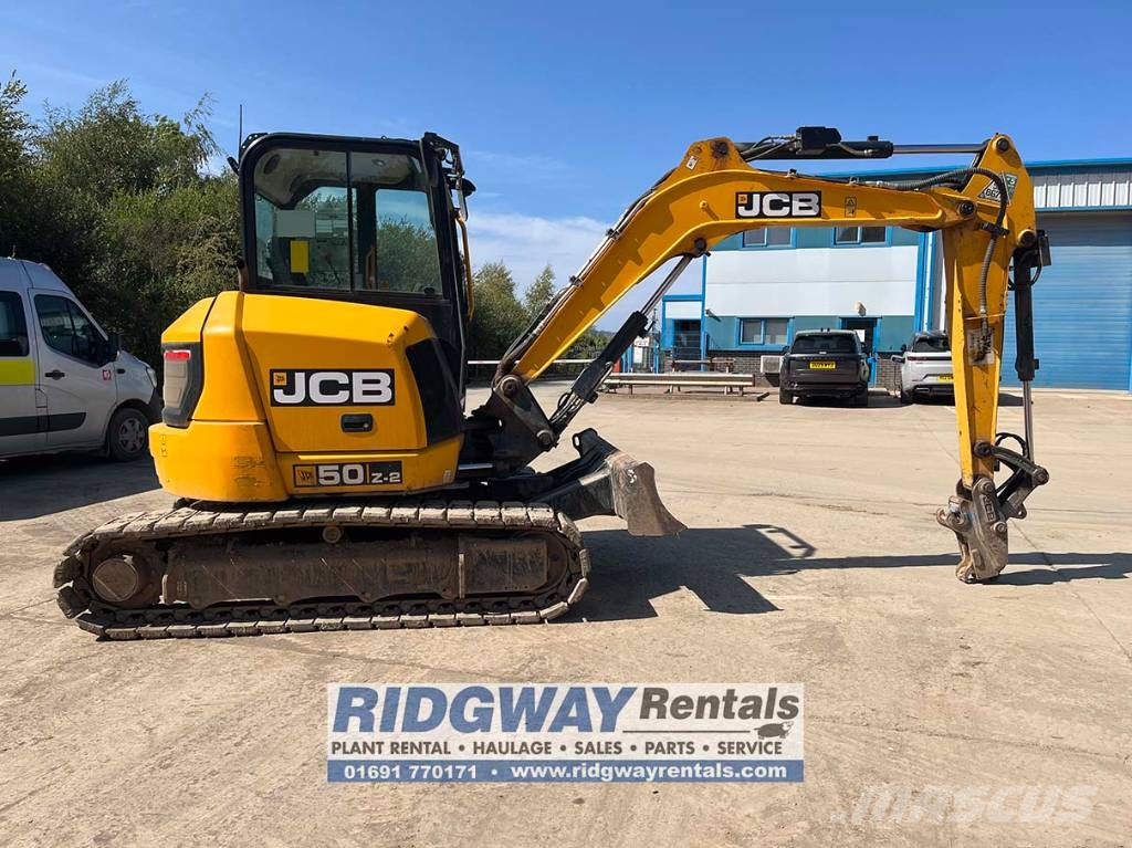 JCB 50 Z-2 Mini ekskavatörler, 7 tona dek