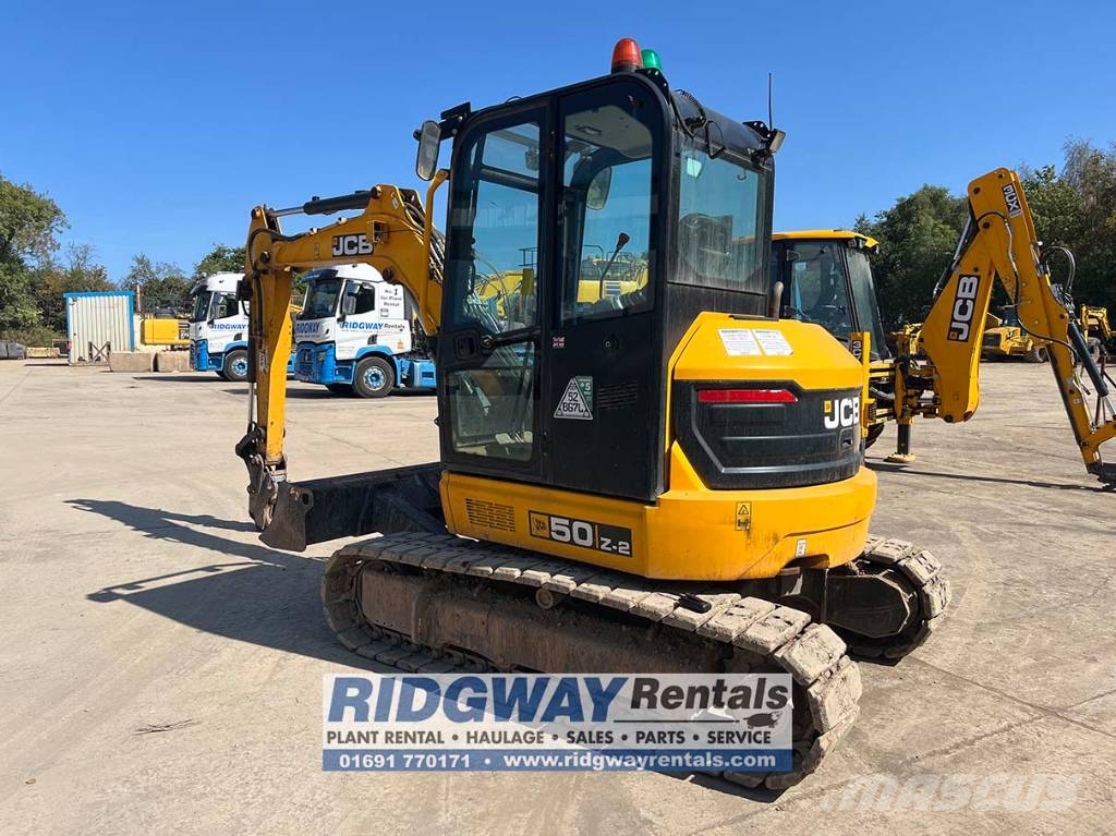 JCB 50 Z-2 Mini ekskavatörler, 7 tona dek