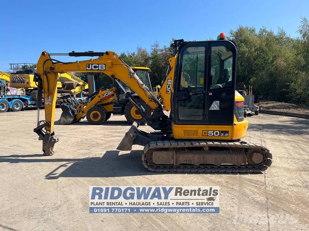 JCB 50 Z-2 Mini ekskavatörler, 7 tona dek