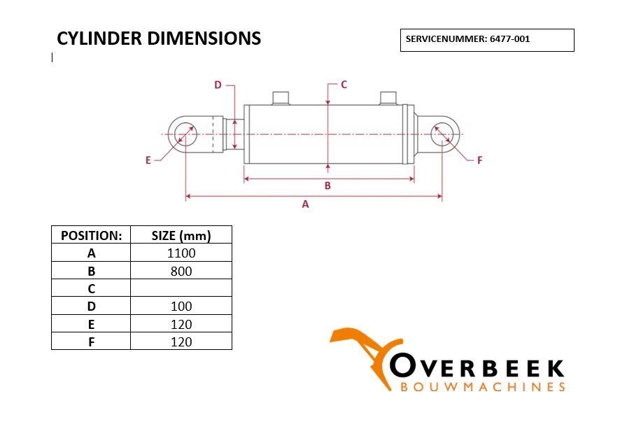 Komatsu WA470/480 - Cylinder/Zylinder/Cilinder 유압식 기계