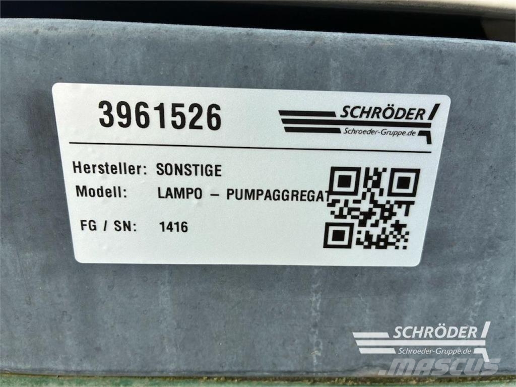  EUROMACCHINE | LAMPO 01 - PUMPAGGREGAT Kastmissüsteemid