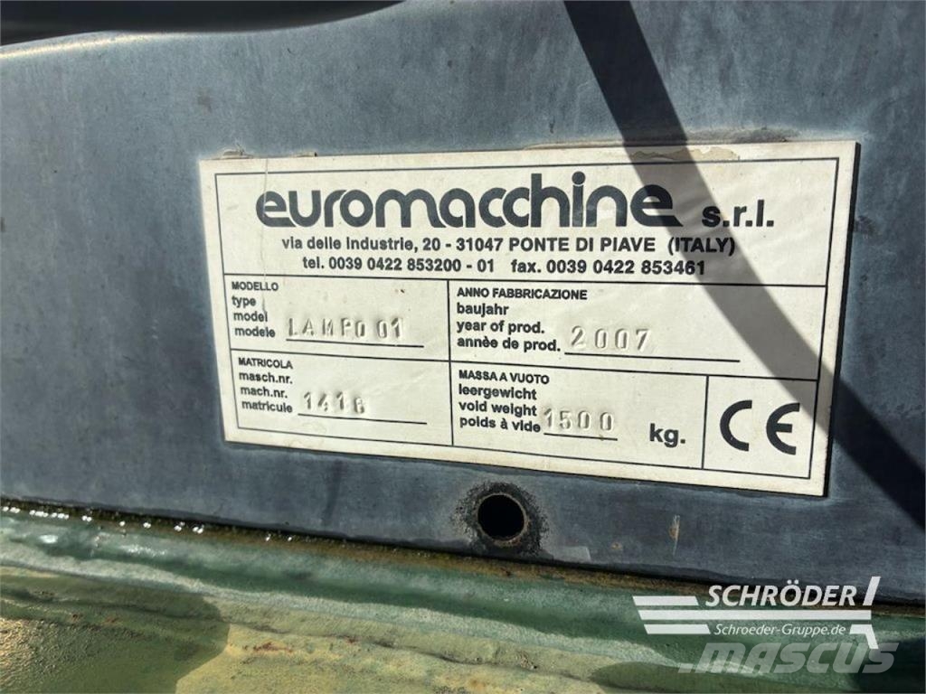  EUROMACCHINE | LAMPO 01 - PUMPAGGREGAT Kastmissüsteemid
