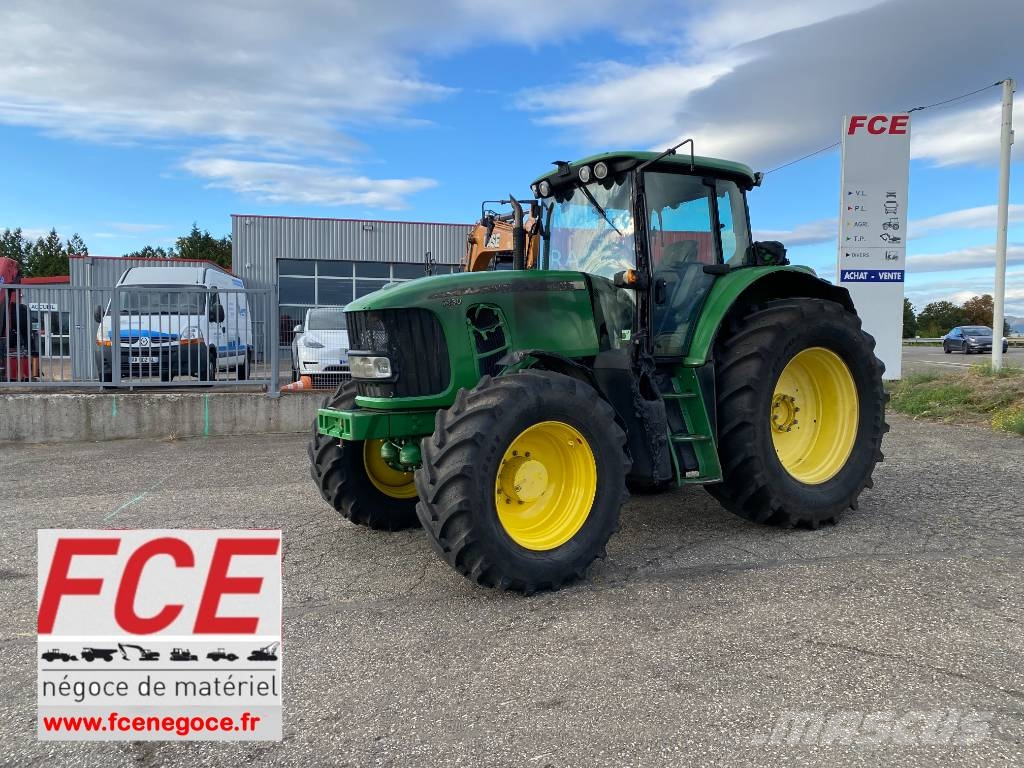 John Deere 7430 Premium Autopower 40km/h endommagé الجرارات