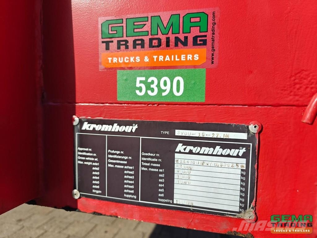 Kromhout 3.VOU-16-27.1N Open Loading Bed 12.4m - Extendable Напівпричепи-платформи/бічне розвантаження