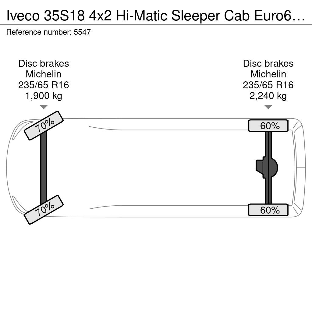 Iveco 35S18 4x2 Hi-Matic Sleeper Cab Euro6 - Carrier Pul Hladilna tovorna vozila