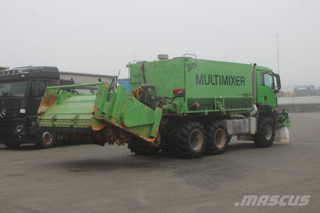 MAN TGS 18.480 6X6 + AMAG multimixer MFT3-19AIO + WIRT Placas compactadoras
