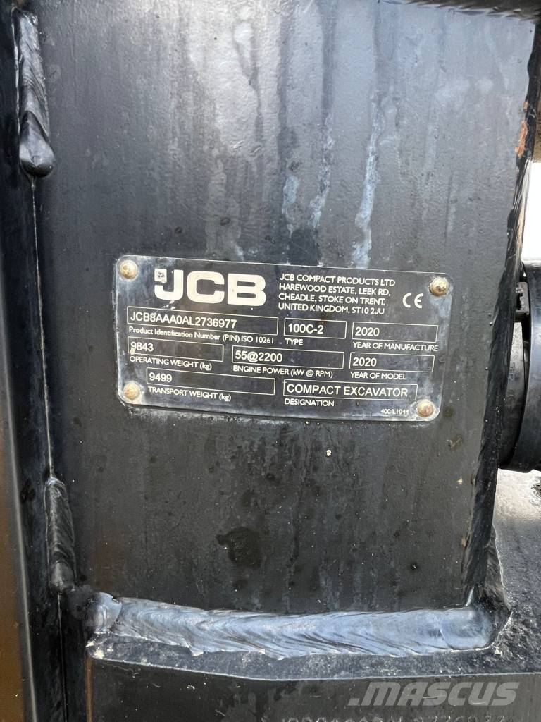 JCB 100C-2 * next gen * A/C * 2020r. Excavadoras 7t - 12t