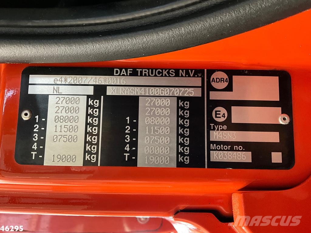 DAF FAN CF 290 Euro 6 Geesink 24m³ Camiones de basura