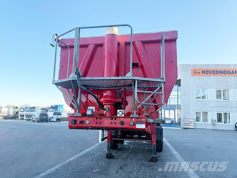 KLC 2 axle Tipper / Alukastenmulde Kipper 28m3 Savivartės puspriekabės