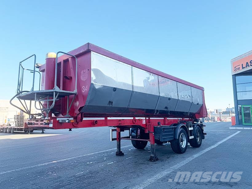 KLC 2 axle Tipper / Alukastenmulde Kipper 28m3 Savivartės puspriekabės