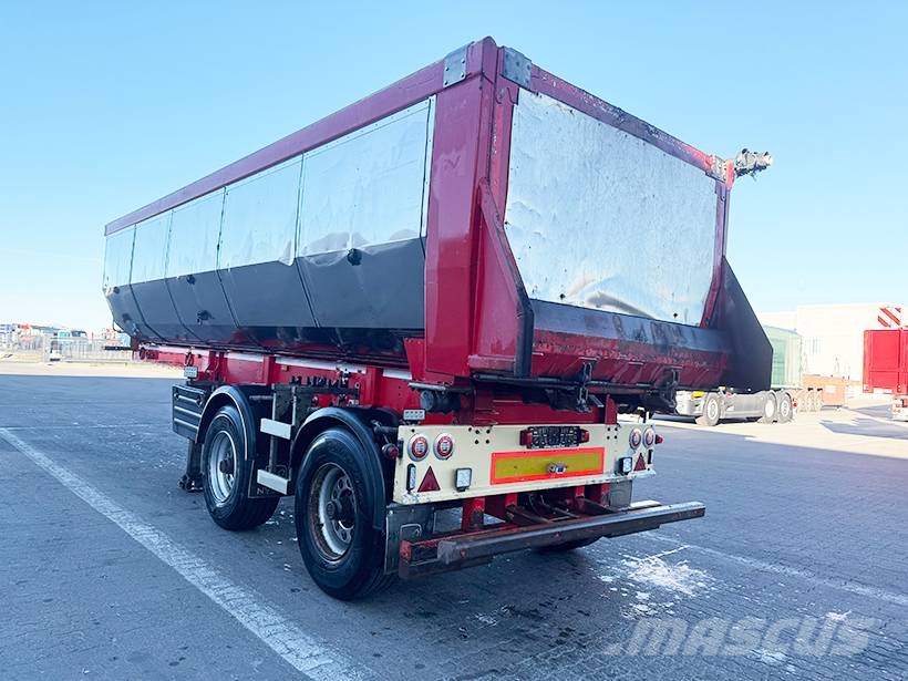 KLC 2 axle Tipper / Alukastenmulde Kipper 28m3 Savivartės puspriekabės
