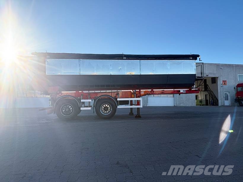 KLC 2 axle Tipper / Alukastenmulde Kipper 28m3 Savivartės puspriekabės