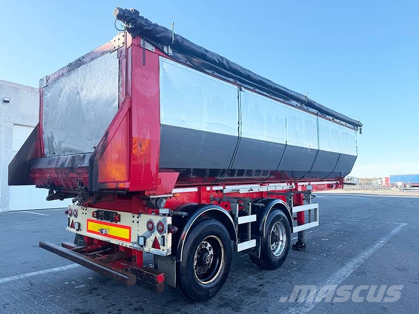 KLC 2 axle Tipper / Alukastenmulde Kipper 28m3 Savivartės puspriekabės