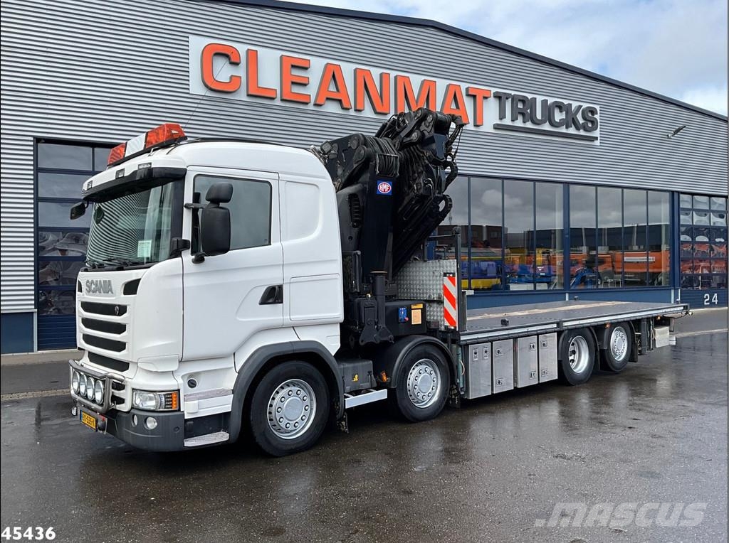 Scania R490 8x2 Euro 6 Retarder HMF 85 Tonmeter laadkraan Polovne dizalice za sve terene