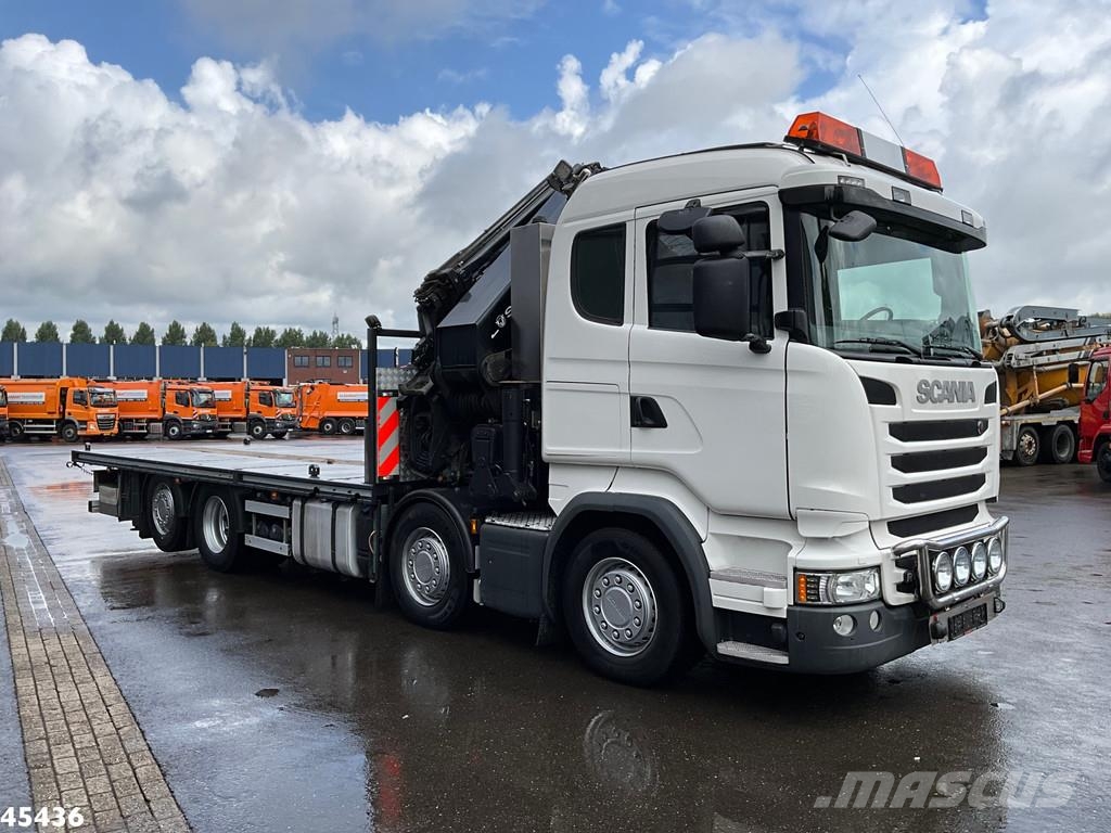 Scania R490 8x2 Euro 6 Retarder HMF 85 Tonmeter laadkraan Polovne dizalice za sve terene
