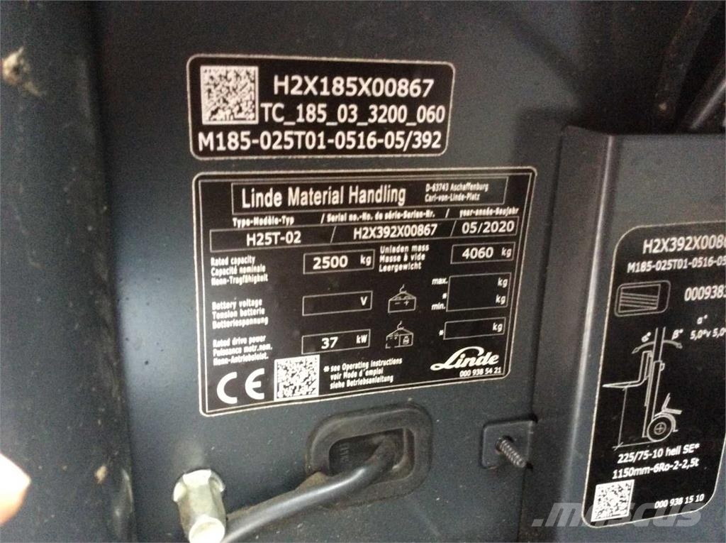 Linde H25T LPG forklifts