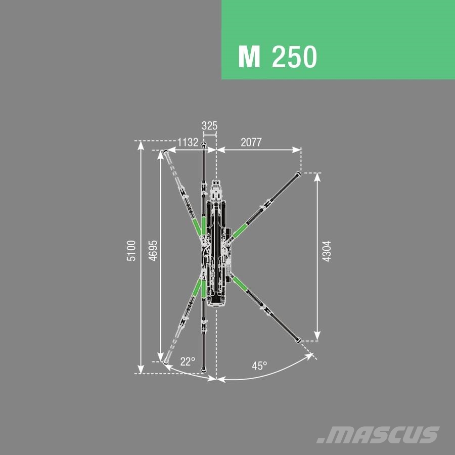 BG Lift M250 Li-ion Minikran | Raupenkran | Miniraupenkran Paletli vinçler