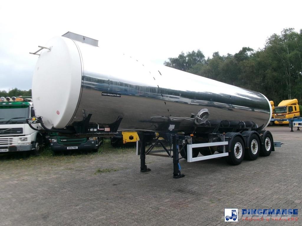Clayton Food tank inox 30 m3 / 1 comp Poluprikolice cisterne