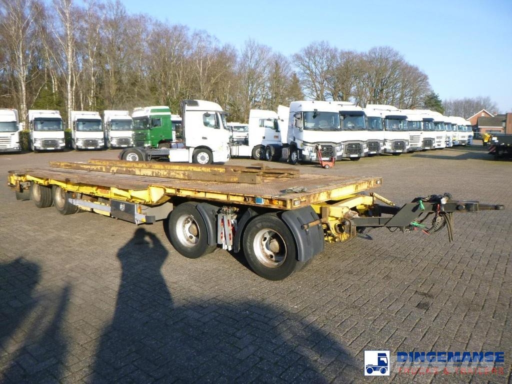 Nooteboom 4-axle lowbed drawbar trailer ASD-40-22 Platformos / Pakrovimas iš šono