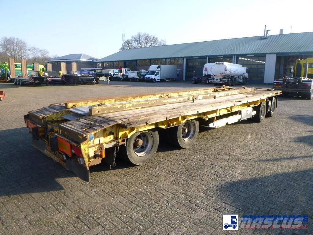 Nooteboom 4-axle lowbed drawbar trailer ASD-40-22 Platformos / Pakrovimas iš šono