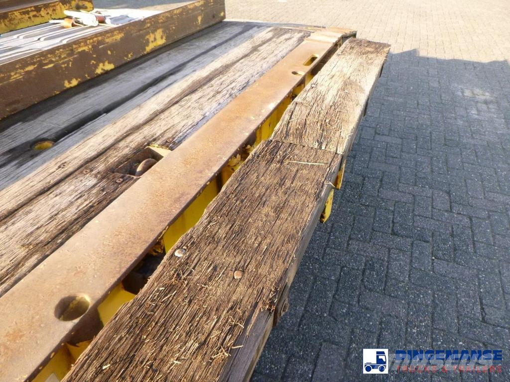 Nooteboom 4-axle lowbed drawbar trailer ASD-40-22 Platformos / Pakrovimas iš šono