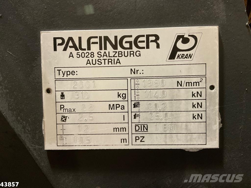MAN F2000 6x6 Full Steel Manual Palfinger 68 Tonmeter Kraner til alt terræn