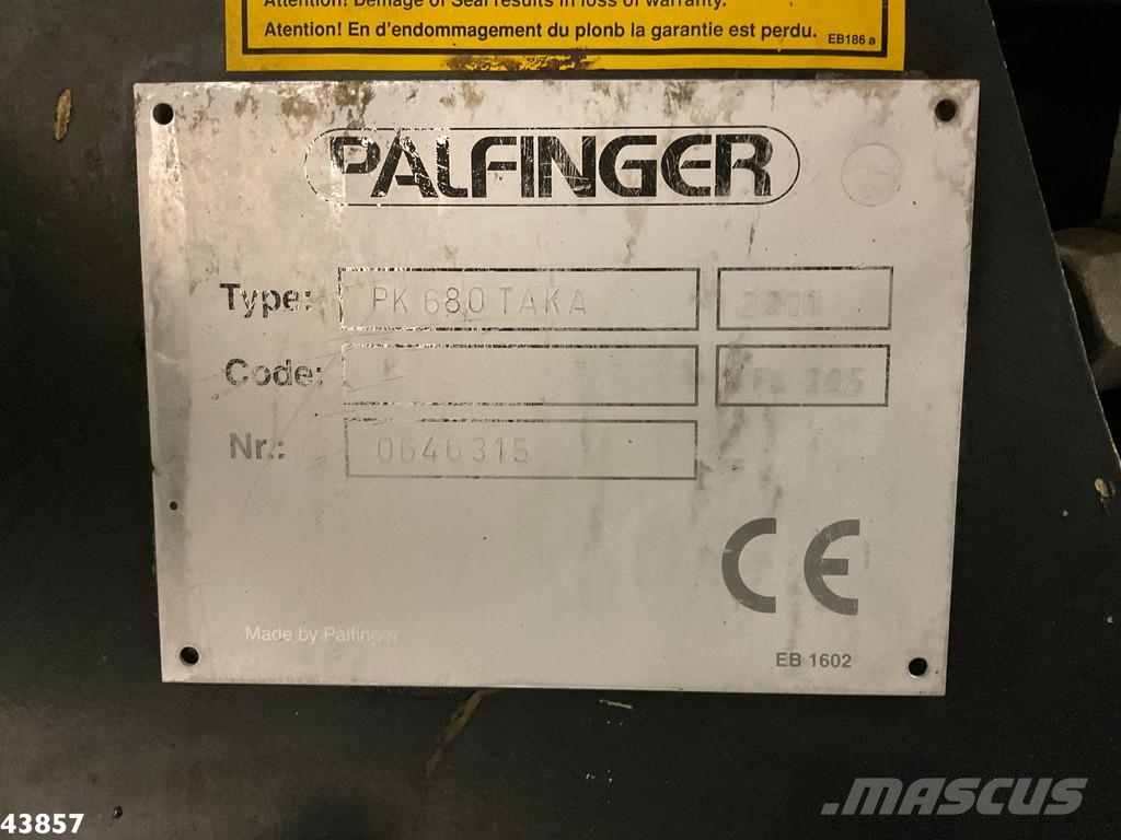 MAN F2000 6x6 Full Steel Manual Palfinger 68 Tonmeter Kraner til alt terræn