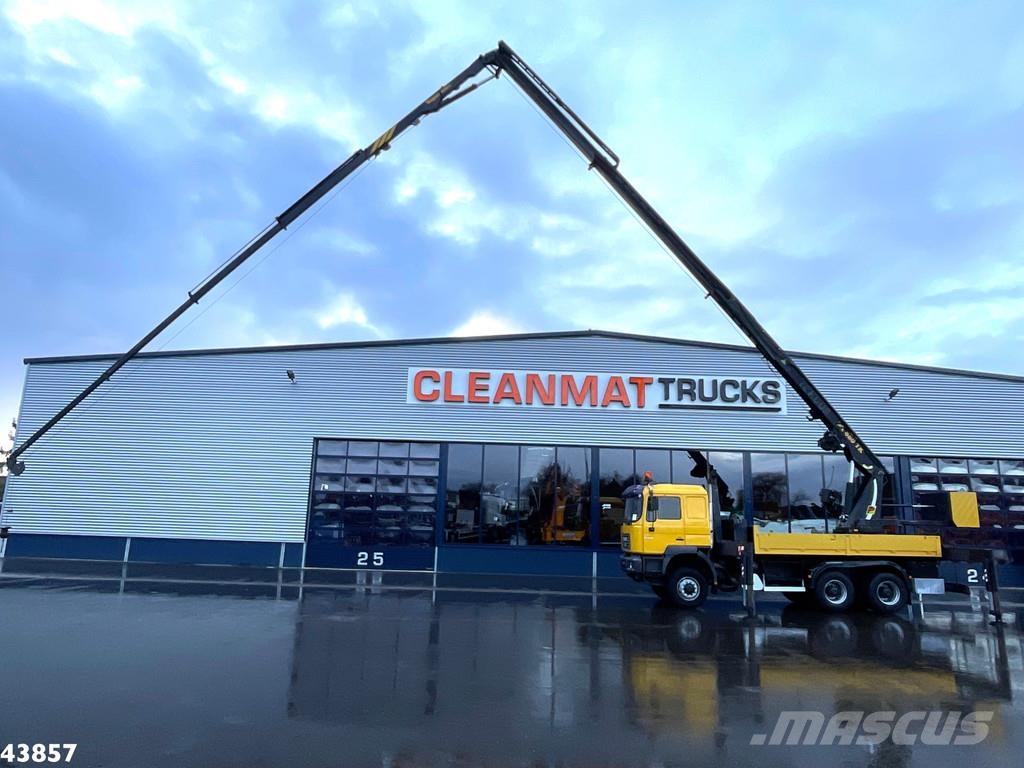 MAN F2000 6x6 Full Steel Manual Palfinger 68 Tonmeter Kraner til alt terræn