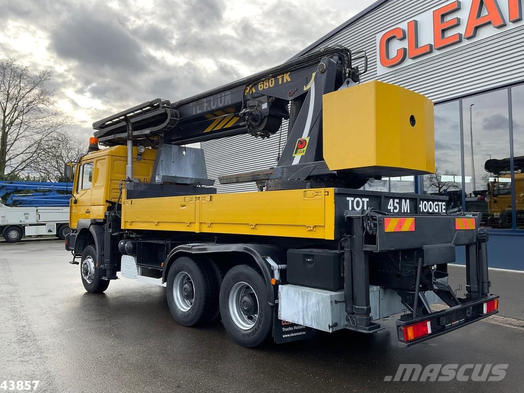 MAN F2000 6x6 Full Steel Manual Palfinger 68 Tonmeter Kraner til alt terræn