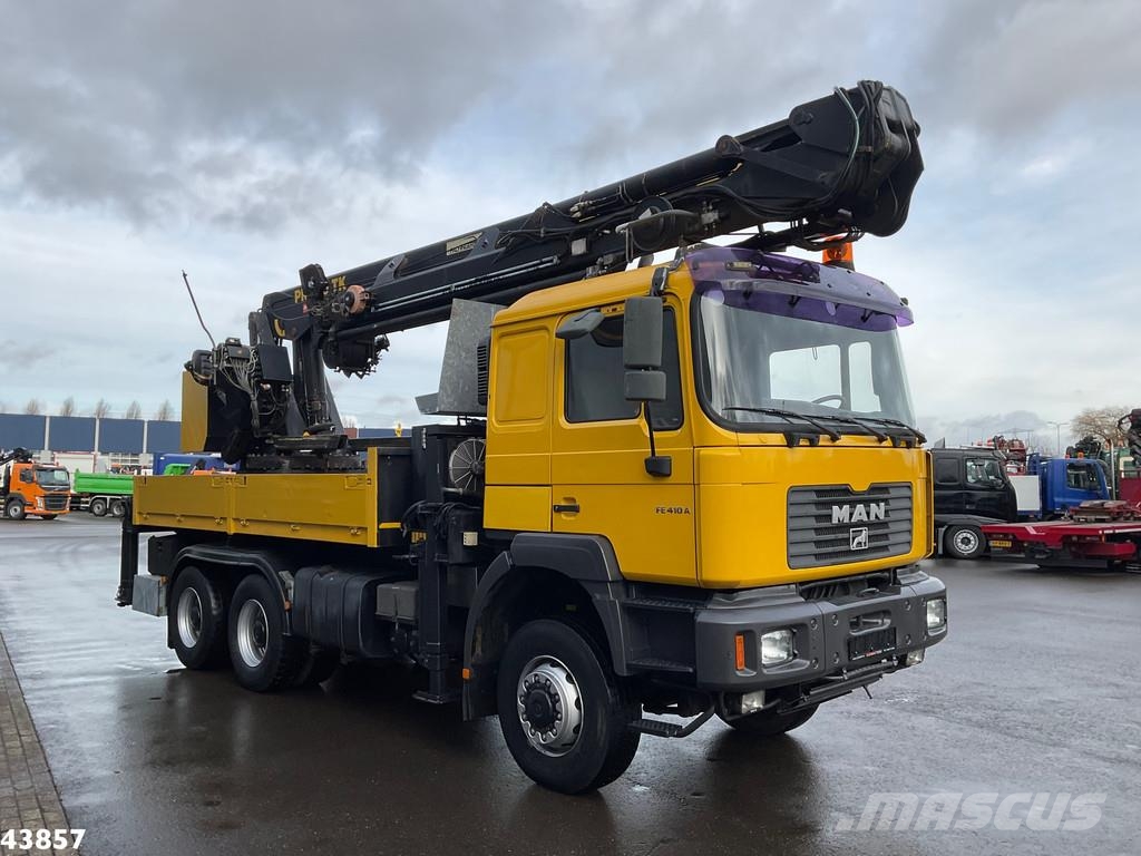 MAN F2000 6x6 Full Steel Manual Palfinger 68 Tonmeter Kraner til alt terræn