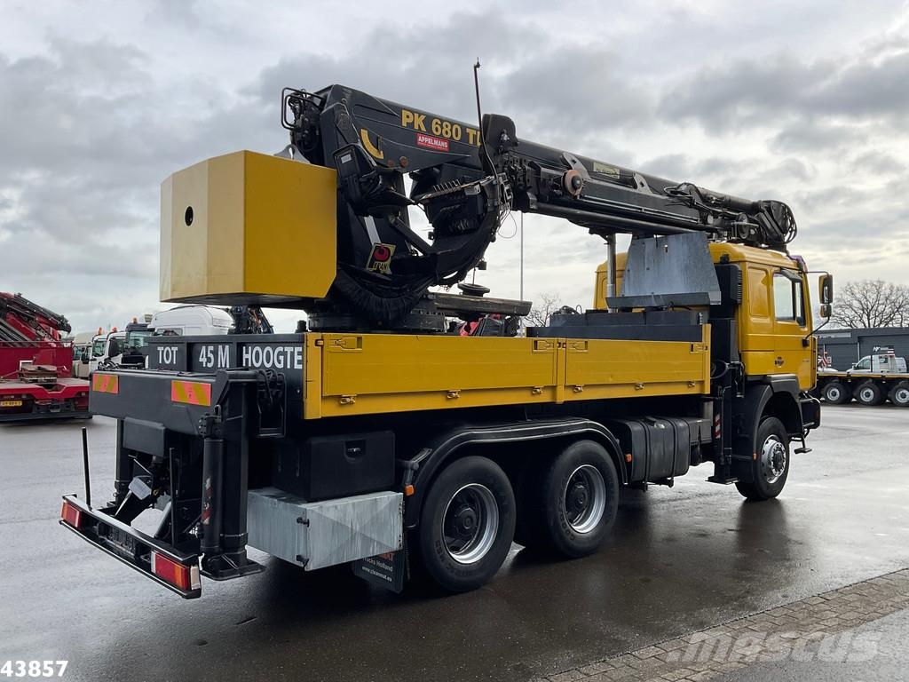 MAN F2000 6x6 Full Steel Manual Palfinger 68 Tonmeter Kraner til alt terræn