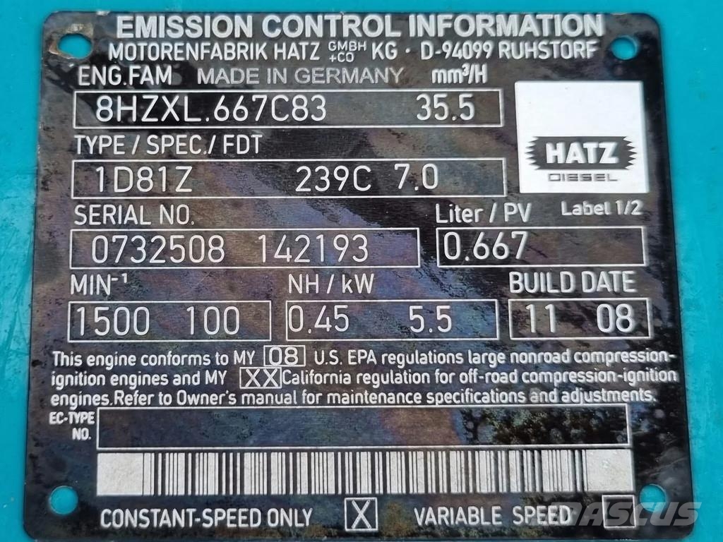 Hidrostal 100 GG met Hatz motor 1D81Z ''Betsy" Hidrostal ''B Veepumbad