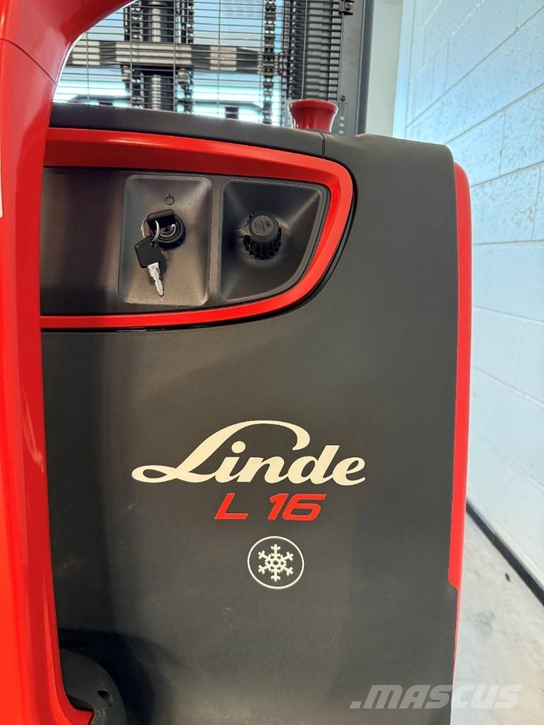 Linde L16/1173-01 Cold Store 6.2m Pedestrian stacker