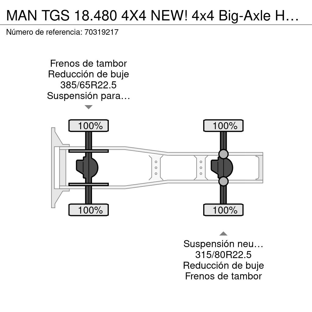 MAN TGS 18.480 4X4 NEW! 4x4 Big-Axle Hydraulic Automat وحدات الجر