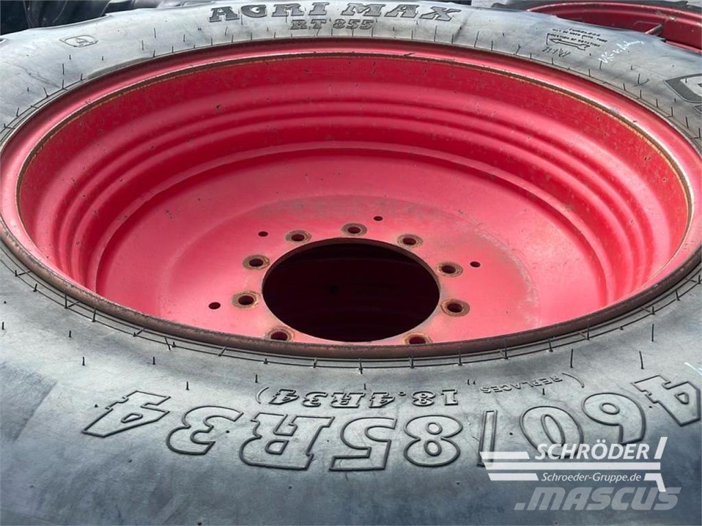 BKT 2 X 460/85R34 + 2 X 520/85R46 BKT Dual wheels
