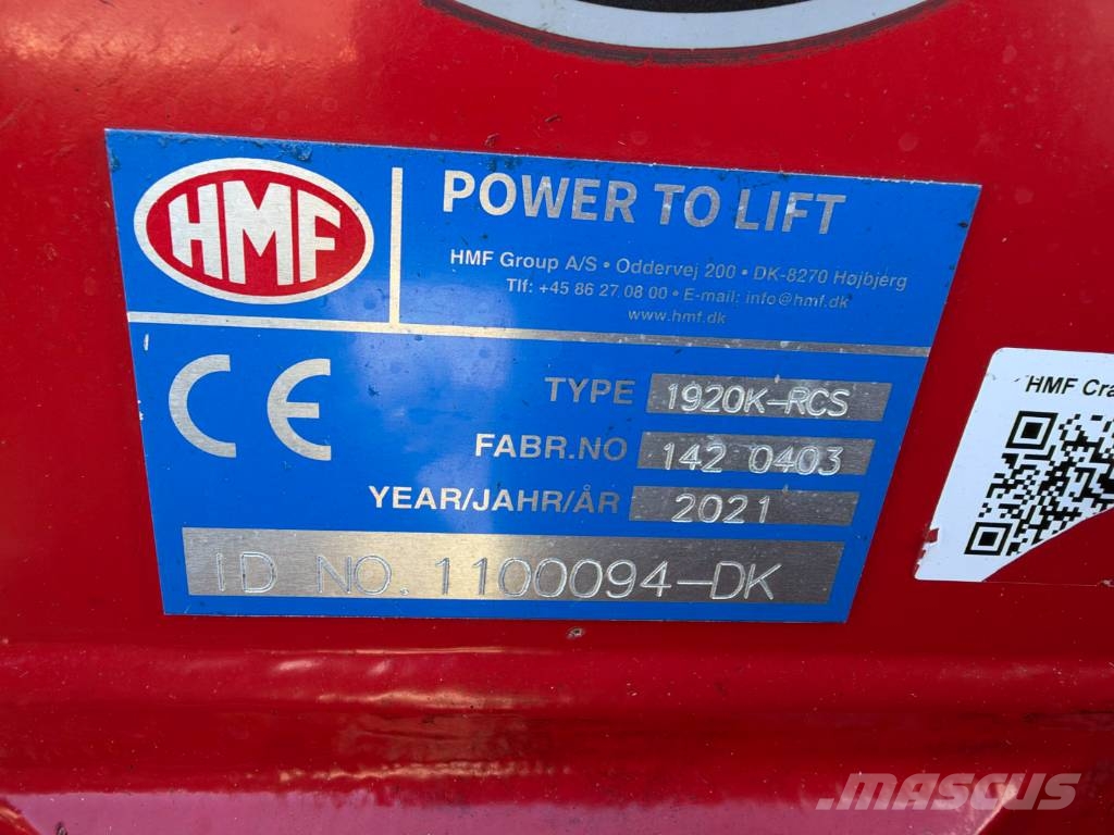 HMF 1920 K4 Radio control / Kran / Crane رافعات تحميل