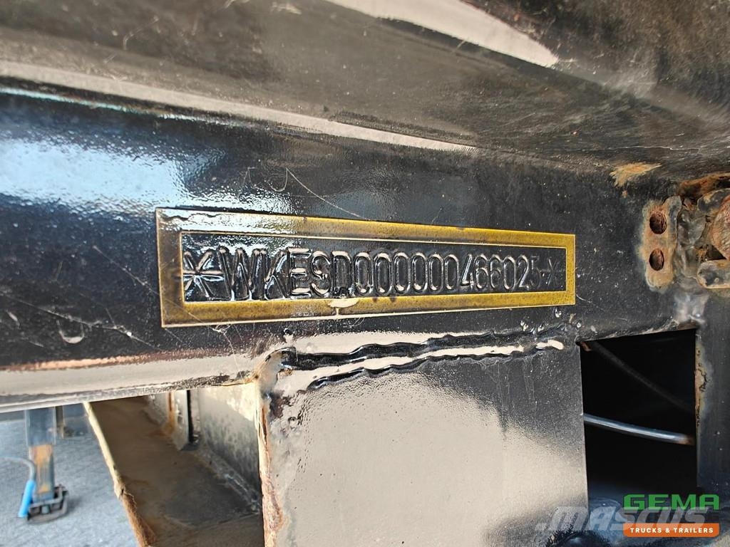 Krone SD Sliding curtains 13.6 - Semi-low loader - Pop-u Semi-trailer blokvogn