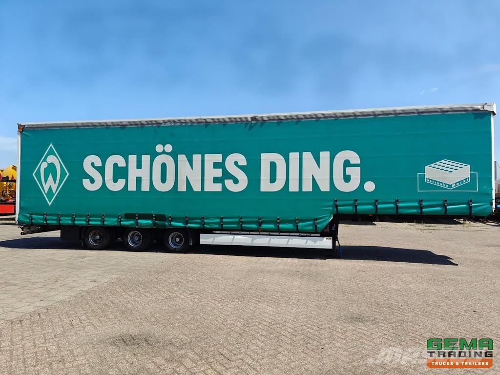 Krone SD Sliding curtains 13.6 - Semi-low loader - Pop-u Semi-trailer blokvogn