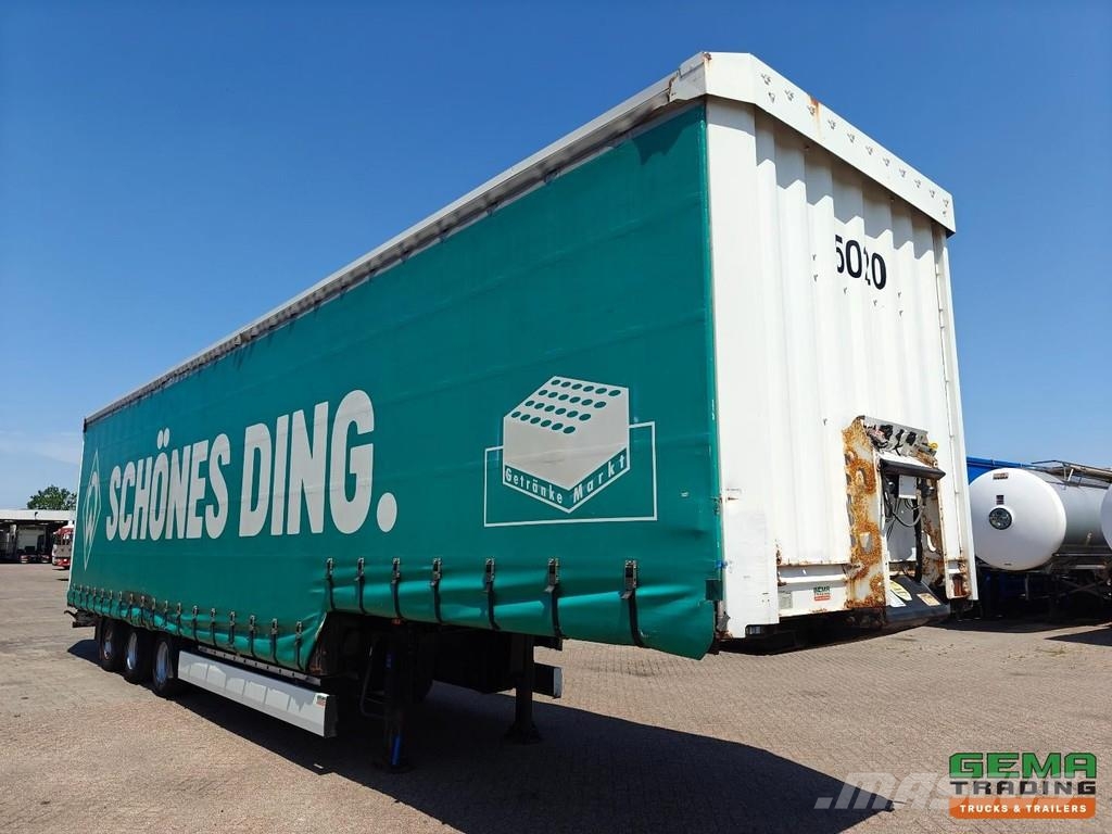 Krone SD Sliding curtains 13.6 - Semi-low loader - Pop-u Semi-trailer blokvogn